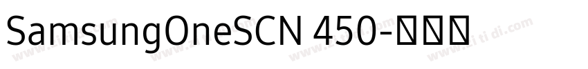 SamsungOneSCN 450字体转换